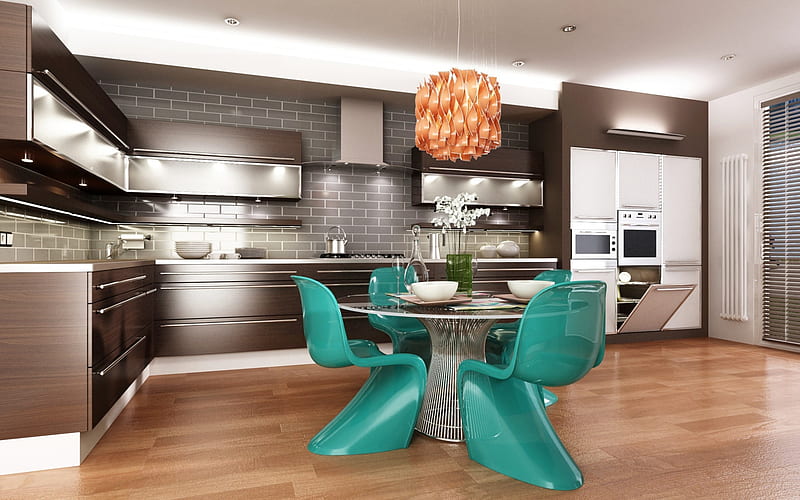 HD-wallpaper-stylish-kitchen-interior-modern-design-creative-green-chairs-brown-stylish-furniture-kitchen-project
